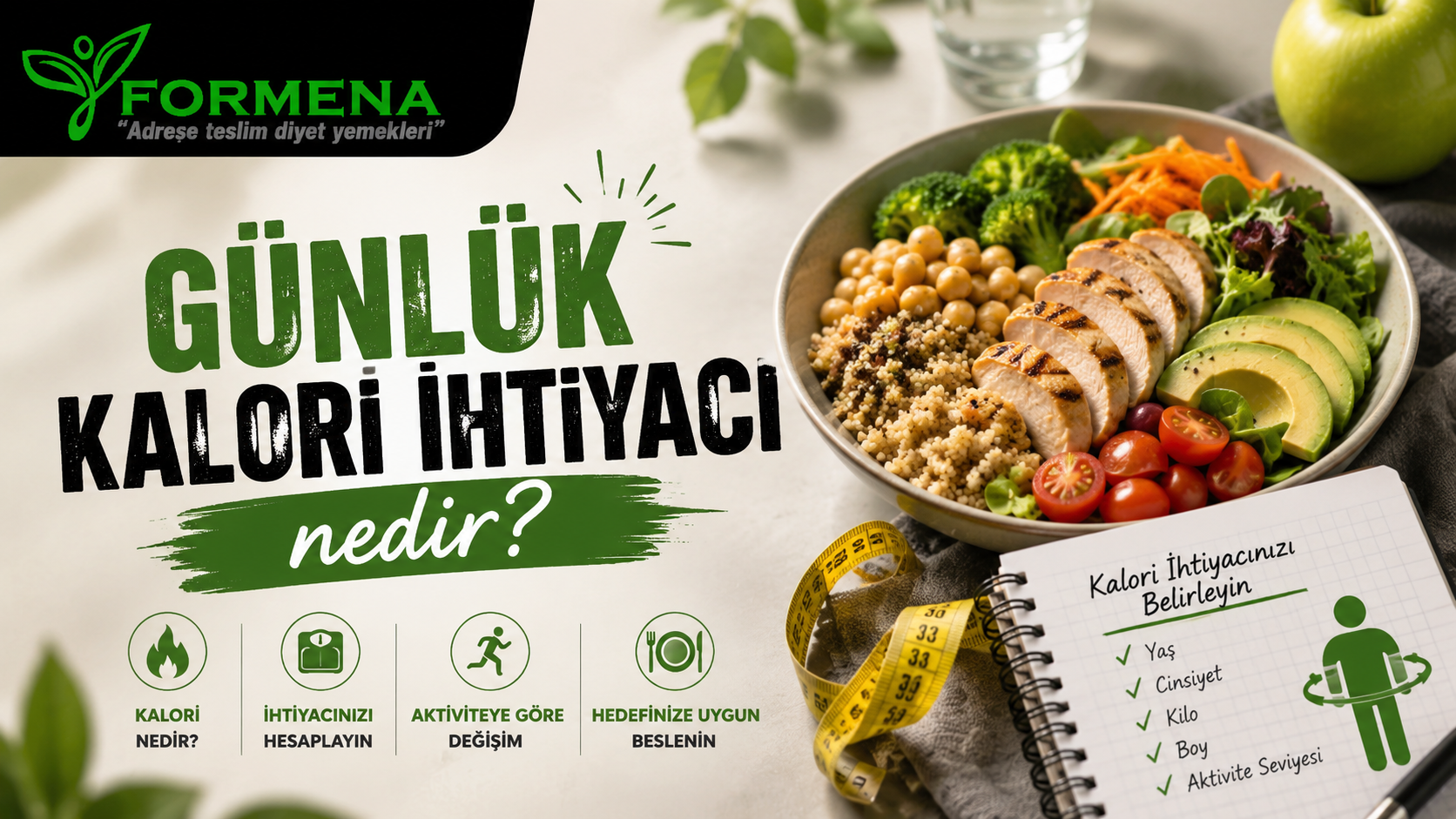 Günlük kalori ihtiyacı nedir?