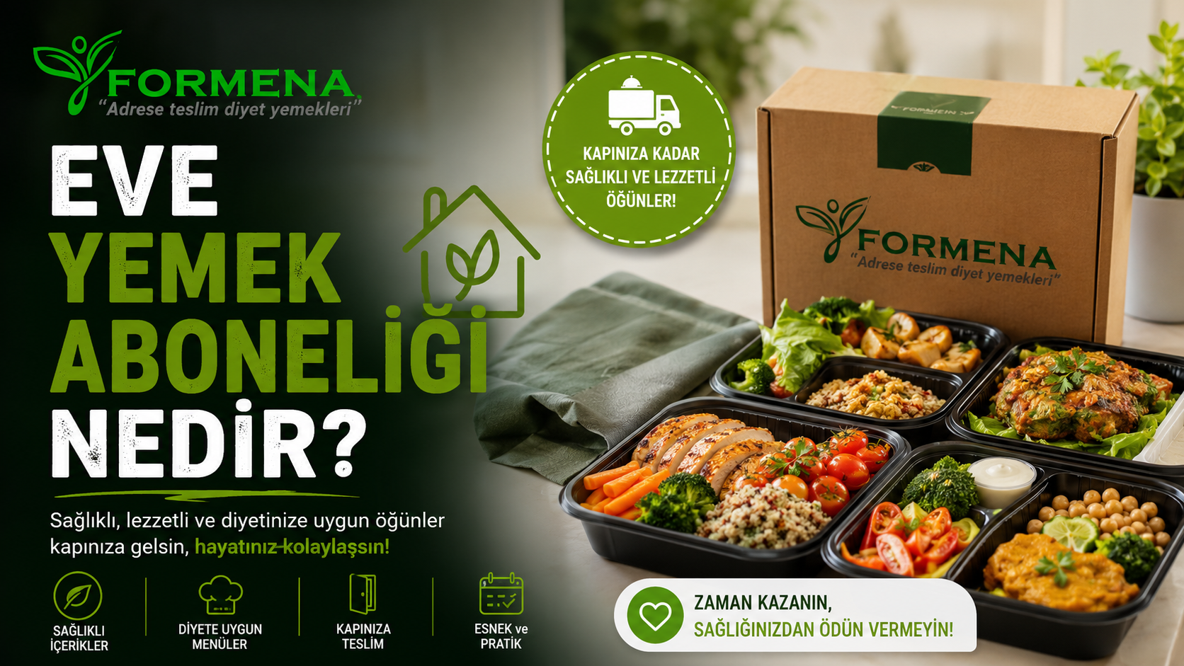 Eve yemek aboneliği nedir?