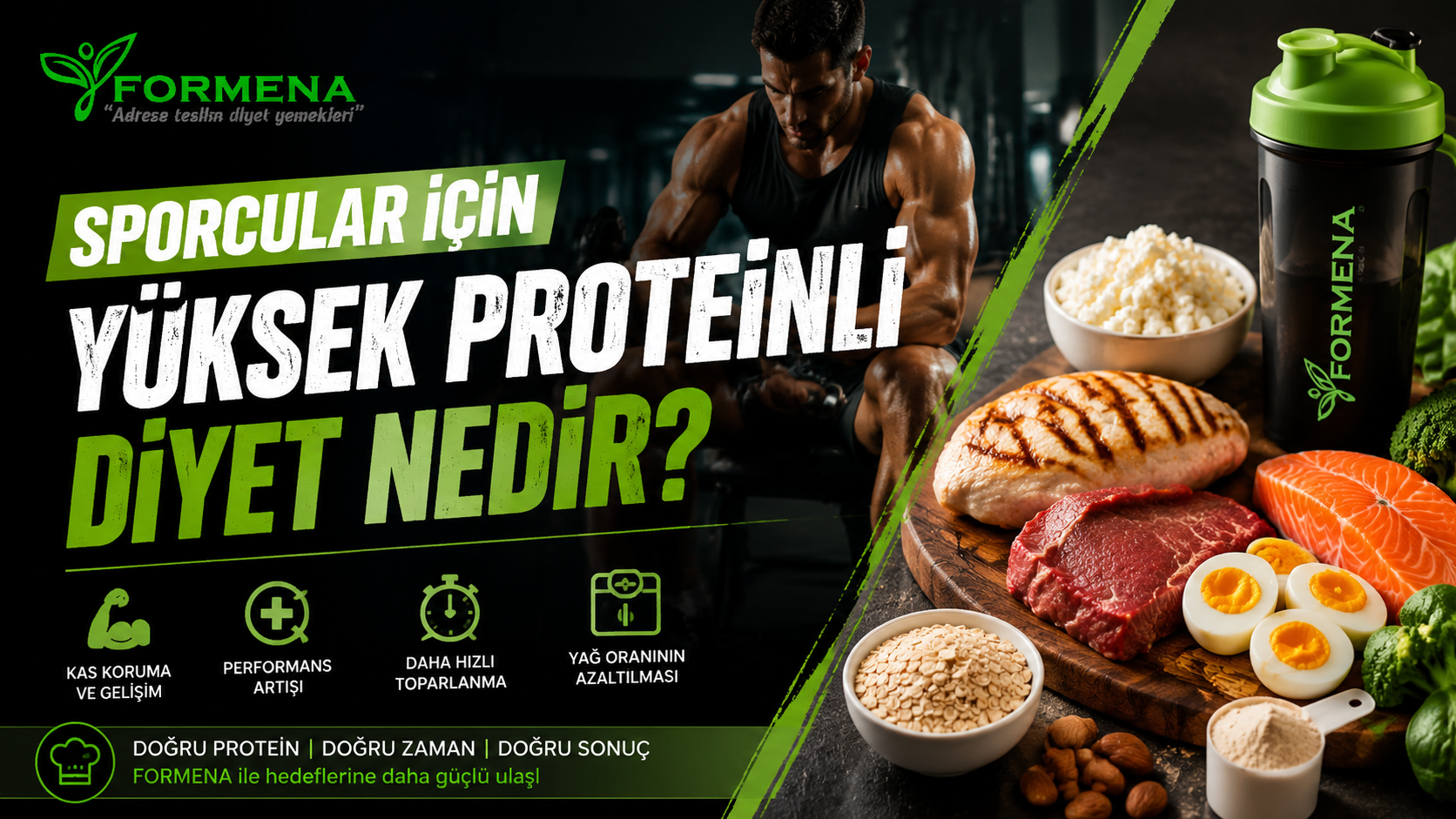 Sporcular için yüksek proteinli diyet nedir?