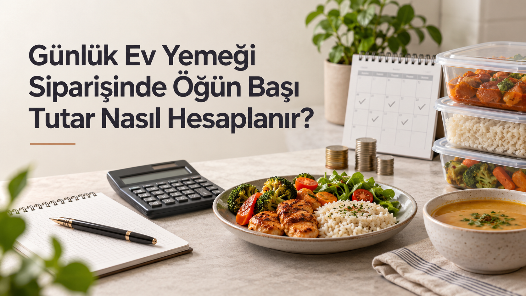 Günlük Ev Yemeği Siparişinde Öğün Başı Tutar Nasıl Hesaplanır?