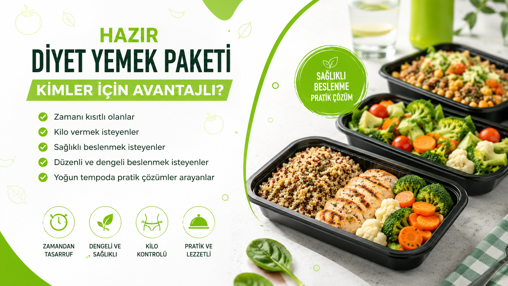 Hazır Diyet Yemek Paketi Kimler İçin Avantajlı?