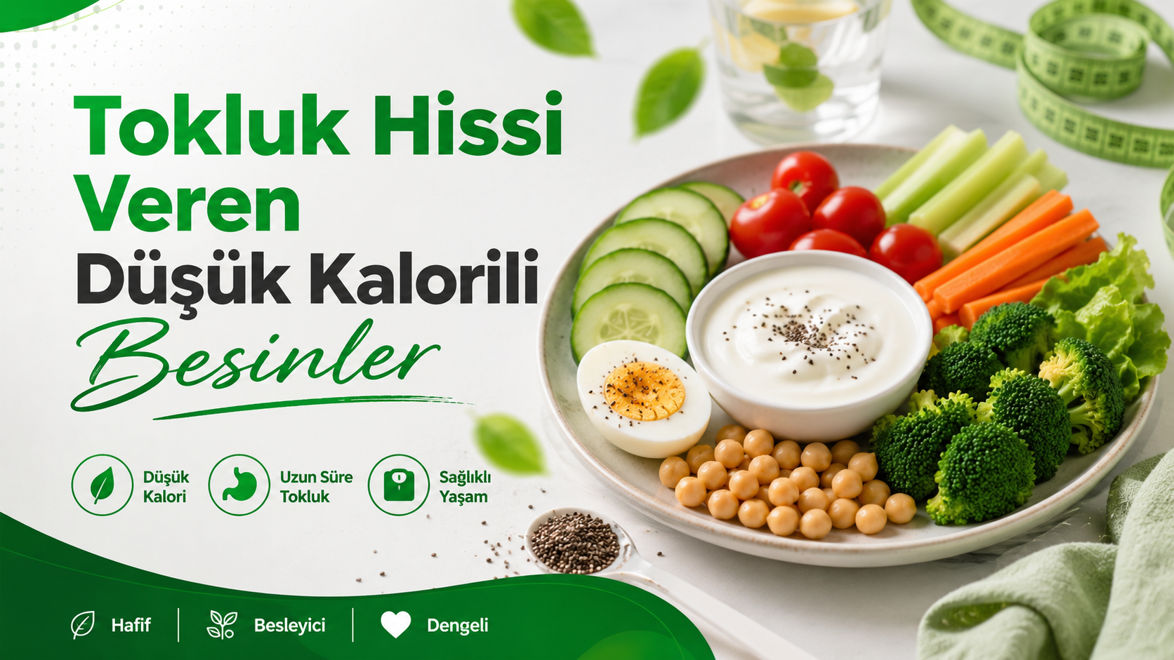 Tokluk Hissi Veren Düşük Kalorili Besinler