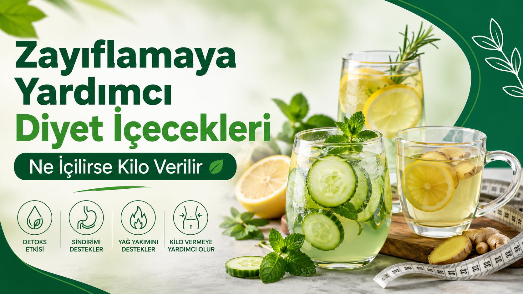 Zayıflamaya Yardımcı Diyet İçecekleri | Ne İçilirse Kilo Verilir
